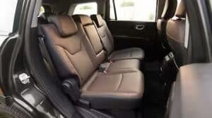 Jeep Meridian sliding second-row seats update