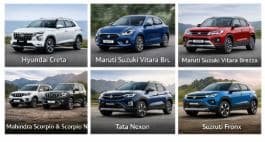 Top selling SUV Segment in India