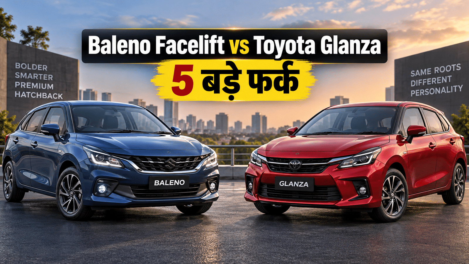 Baleno Facelift vs Toyota Glanza: 5 बड़े बदलाव के बाद Glanza की बढ़ी टेंशन, फिर भी Toyota की ये ताकतें पड़ सकती हैं भारी