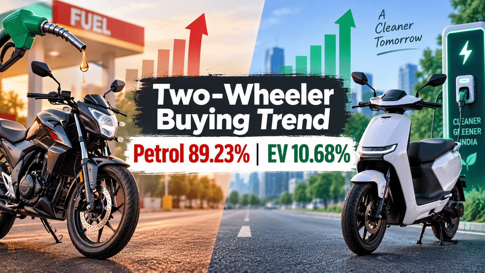 Two-Wheeler Buying Trend August 2026: Petrol 89.23% पर मजबूत, फिर भी EV ने 1 साल में किया बड़ा Positive Jump—क्या बदल रही है Buyers की पसंद?